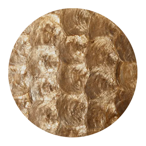 LCG200_2 - SHELL VENEER COATED - CAPIZ GOLD - OCEAN SHELL STUDIOS