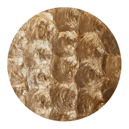LCG200_2 - SHELL VENEER COATED - CAPIZ GOLD - OCEAN SHELL STUDIOS