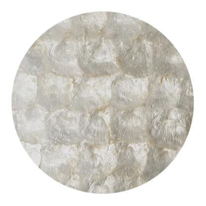 LCW200_2 - SHELL VENEER COATED - CAPIZ WHITE - OCEAN SHELL STUDIOS
