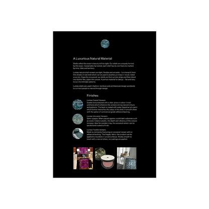 LUMEA-BROCH_3 - LUMEA - SHELL VENEER BROCHURE - OCEAN SHELL STUDIOS