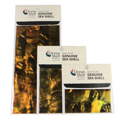 LWGP50P - RETAIL READY - SHELL VENEER COATED - WMOP BRONZE - OCEAN SHELL STUDIOS