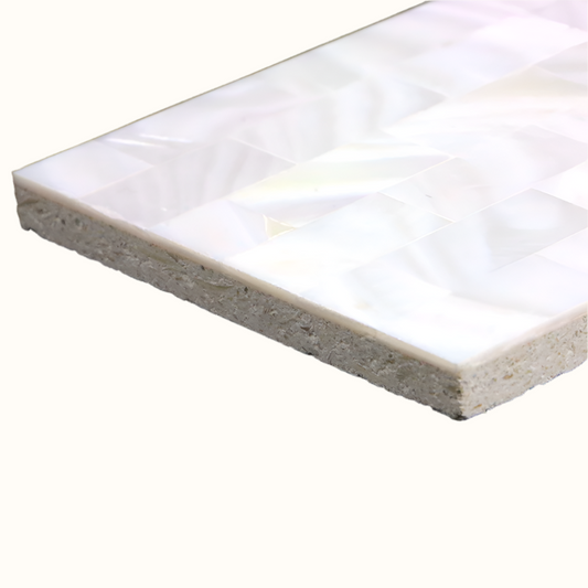 MOP001-150_3 - SOLID SHELL TILE - F/W MOP WHITE - BRICK - OCEAN SHELL STUDIOS