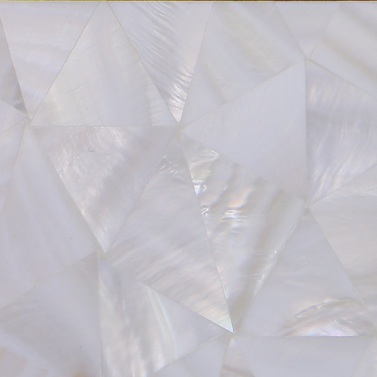 MOP005-150_2 - SOLID SHELL TILE - F/W MOP WHITE - CRAZY - OCEAN SHELL STUDIOS
