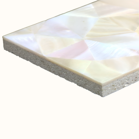 MOP006-150_3 - SOLID SHELL TILE - F/W MOP NATURAL - CRAZY - OCEAN SHELL STUDIOS