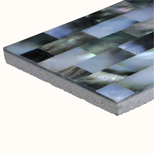 MOP101-150_3 - SOLID SHELL TILE - BLACK MOP - BRICK - OCEAN SHELL STUDIOS