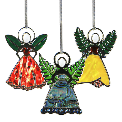 Metal_Decorations_Fairy_Set_1 - FRIENDSHIP FAIRIES - TRIO - OCEAN SHELL STUDIOS