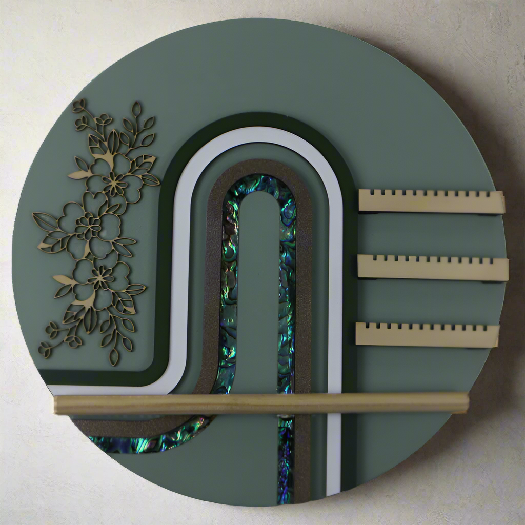 NJSRTG - Light Green JEWELLERY STAND - RETRO - OCEAN SHELL STUDIOS