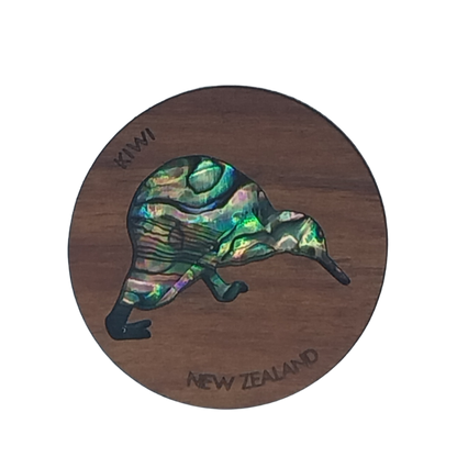 NMAG3DK - Kiwi PAUA AND RIMU 3D MAGNET - OCEAN SHELL STUDIOS