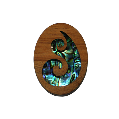 NMAG3DMO - Moana PAUA AND RIMU 3D MAGNET - OCEAN SHELL STUDIOS