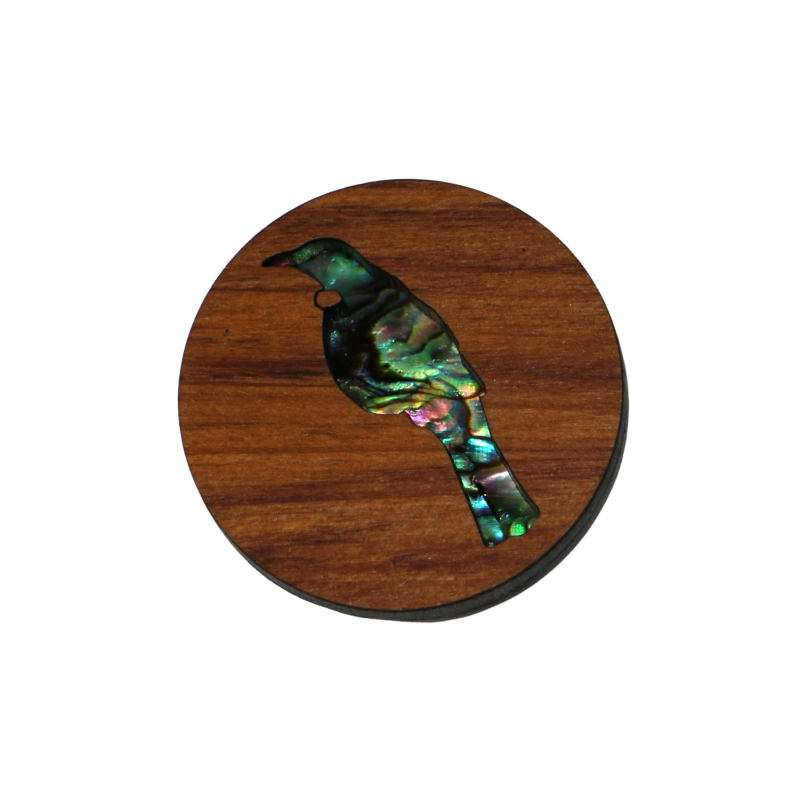 NMAG3DT - Tui PAUA AND RIMU 3D MAGNET - OCEAN SHELL STUDIOS