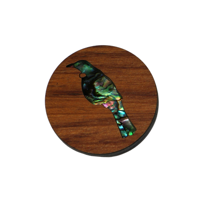 NMAG3DT - Tui PAUA AND RIMU 3D MAGNET - OCEAN SHELL STUDIOS