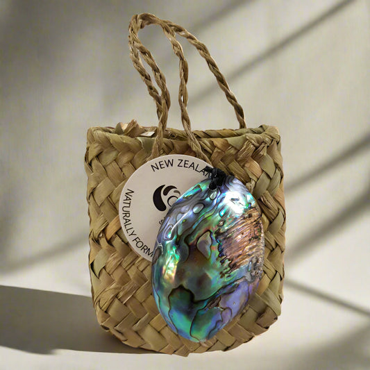 NPGK - PAUA GEM AND KETE BAG PAUA KETE BAGS - OCEAN SHELL STUDIOS