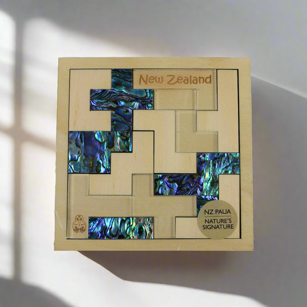 NPP1 - Pentomino Paua PUZZLES - OCEAN SHELL STUDIOS