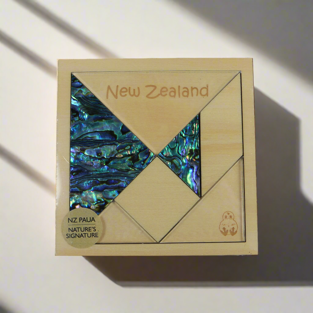 NPP2 - Tangram Paua PUZZLES - OCEAN SHELL STUDIOS