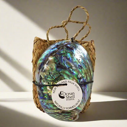 NPPSKE - PREMIUM PAUA SHELL AND KETE BAG PAUA KETE BAGS - OCEAN SHELL STUDIOS