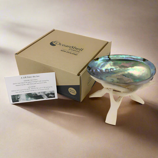 NPPWS_2 - SOUL SHELL - PREMIUM NATURAL SHELL WITH STAND - OCEAN SHELL STUDIOS