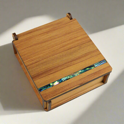 NPRBSP - Paua Strip PAUA STRIP & RIMU - BOX - OCEAN SHELL STUDIOS
