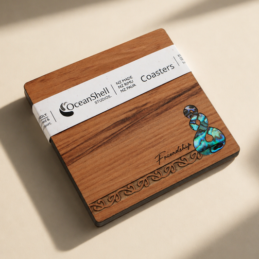 PAUA AND RIMU COASTERS - SINGLES