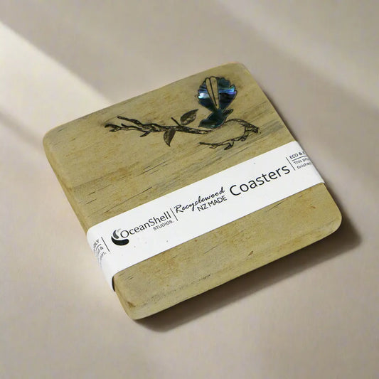 NRWCF - Fantail COASTER RECYCLEWOOD - OCEAN SHELL STUDIOS