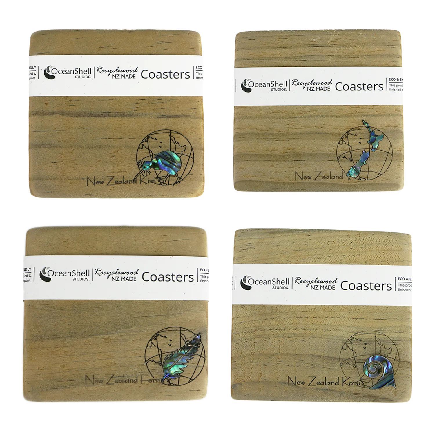 NRWCG - GLOBAL COASTER RECYCLEWOOD - OCEAN SHELL STUDIOS