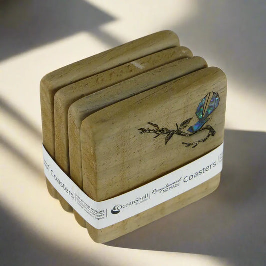 NRWCG4B - COASTER RECYCLEWOOD - SETS - OCEAN SHELL STUDIOS