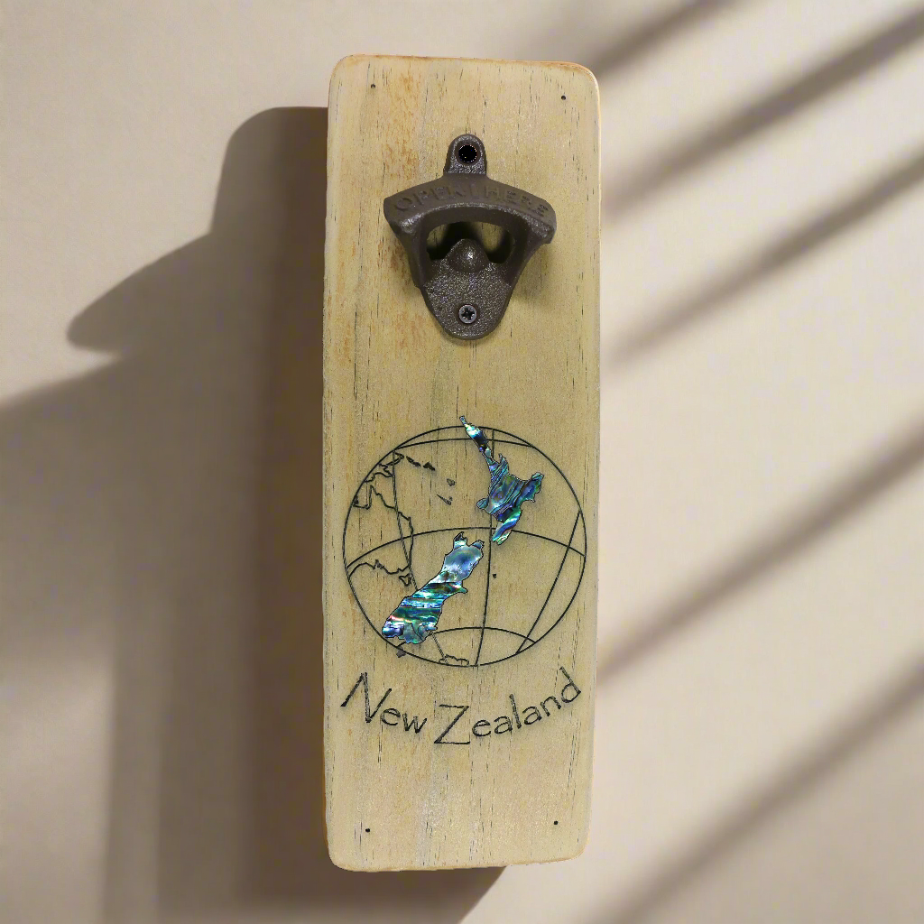 NRWCMGM - Global New Zealand RECYCLEWOOD BOTTLE OPENER - OCEAN SHELL STUDIOS