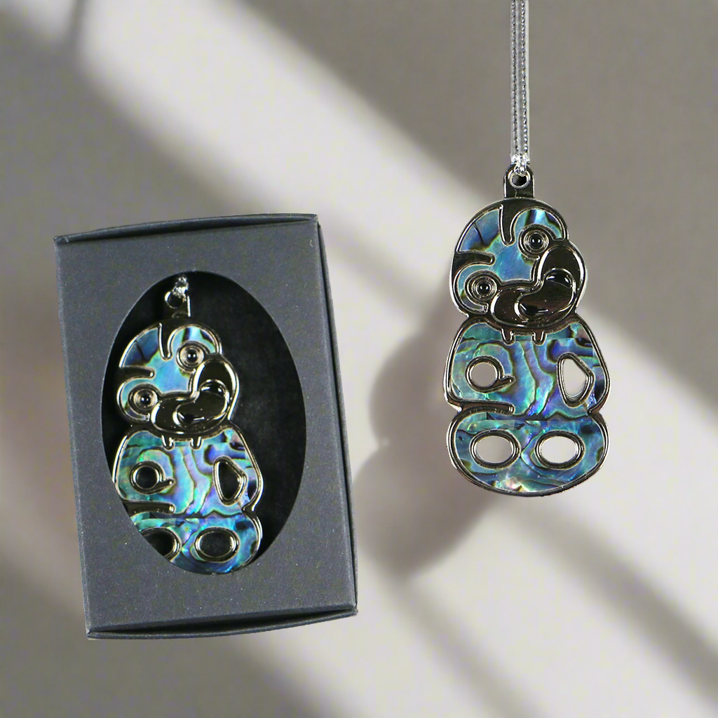 NSMTP - BLUE PAUA TIKI PAUA DECORATIONS SINGLE - OCEAN SHELL STUDIOS