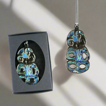 NSMTP - BLUE PAUA TIKI PAUA DECORATIONS SINGLE - OCEAN SHELL STUDIOS