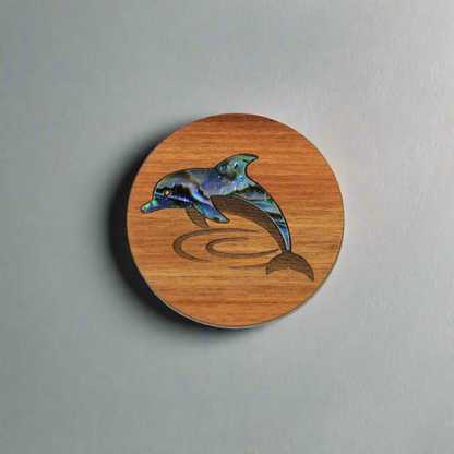 New-Magnets_0016_Layer-4 - Dolphin PAUA RIMU MAGNET - OCEAN SHELL STUDIOS