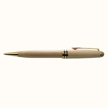 PB0101M - Gold Unboxed (Pen Only) WOODEN PENS - OCEAN SHELL STUDIOS