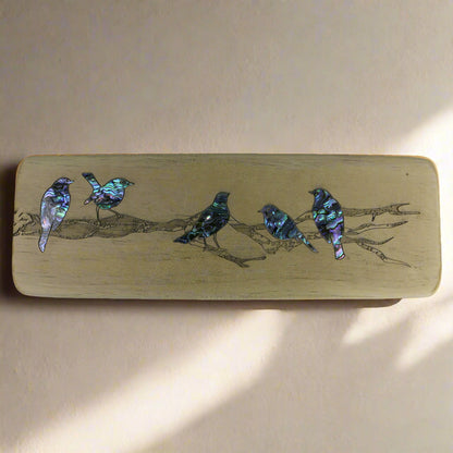 Recyclewoods_Clear_Cuts-Recovered_0001_Layer_6 - ROBINS IN A TREE RECYCLEWOOD - PAUA - OCEAN SHELL STUDIOS