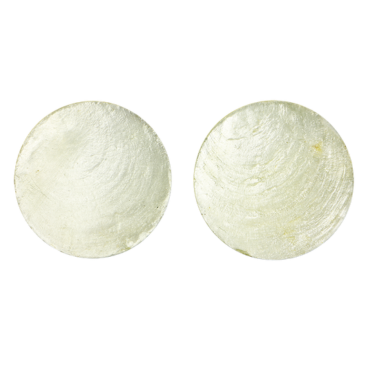 SCCC50 - 50x50mm (12pcs) SHELL VENEER COMPOSITE - CAPIZ - OCEAN SHELL STUDIOS