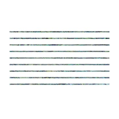 SCT3 - 3 x 240mm - 3 Ply (40pcs) SHELL VENEER COMPOSITE STRIP - 3PLY PAUA - OCEAN SHELL STUDIOS