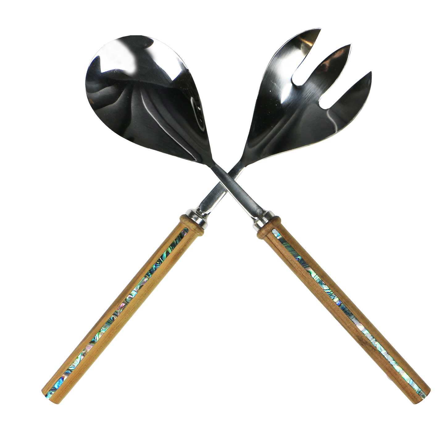 Salad_Tongs_2 - SALAD SERVERS - PAUA RIMU - OCEAN SHELL STUDIOS