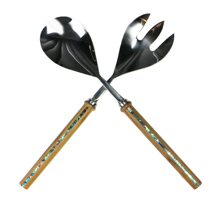 Salad_Tongs_2 - SALAD SERVERS - PAUA RIMU - OCEAN SHELL STUDIOS