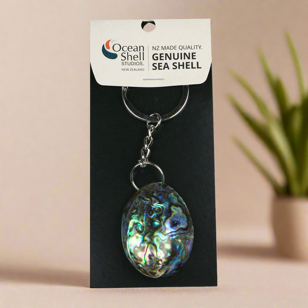 Ochen Key Rings Pāua Gem Key Ring | NZ Made Pāua Shell Giftware & Souvenirs – Ocean ...