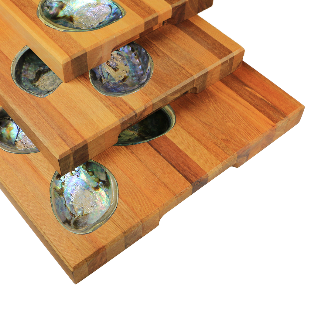 Shell_platter - PAUA SHELL PLATTER RIMU - OCEAN SHELL STUDIOS