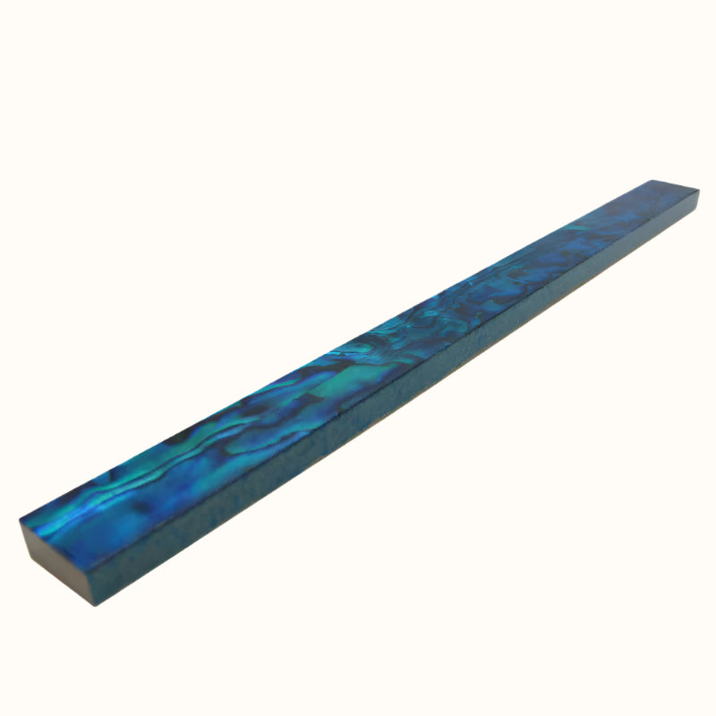 TB15 - 200x15mm SHELL VENEER TILE PAUA BLUE SAPPHIRE - OCEAN SHELL STUDIOS