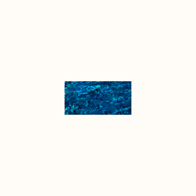 TB150 - 150x75mm SHELL VENEER TILE PAUA BLUE SAPPHIRE - OCEAN SHELL STUDIOS