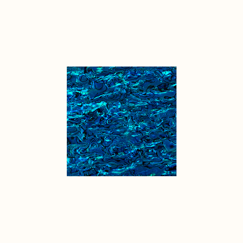 TB200 - 200x200mm SHELL VENEER TILE PAUA BLUE SAPPHIRE - OCEAN SHELL STUDIOS