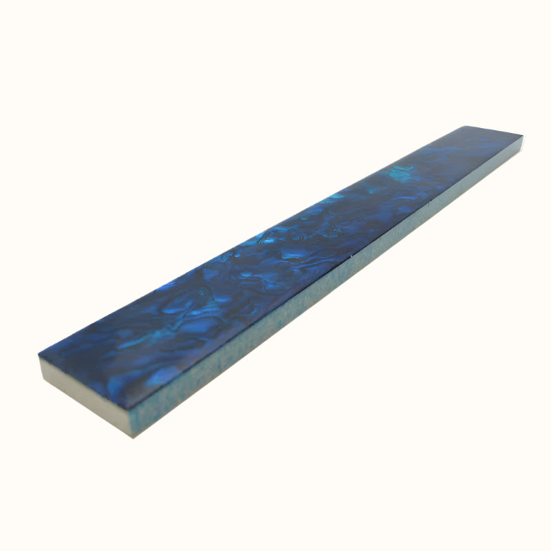 TB25 - 200x25mm SHELL VENEER TILE PAUA BLUE SAPPHIRE - OCEAN SHELL STUDIOS