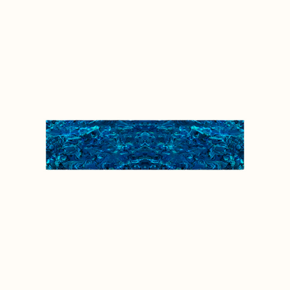 TB300 - 300x75mm SHELL VENEER TILE PAUA BLUE SAPPHIRE - OCEAN SHELL STUDIOS
