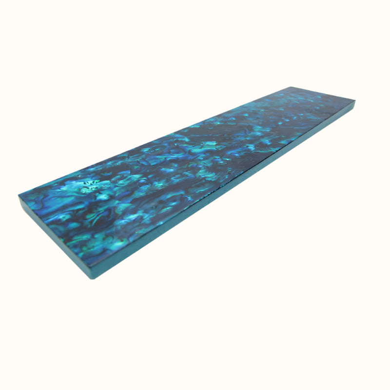 TB50 - 200x50mm SHELL VENEER TILE PAUA BLUE SAPPHIRE - OCEAN SHELL STUDIOS
