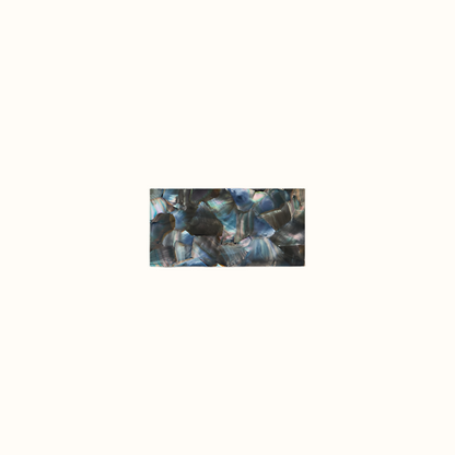 TBP150 - 150x75mm SHELL VENEER TILE BLACK MOTHER OF PEARL - OCEAN SHELL STUDIOS