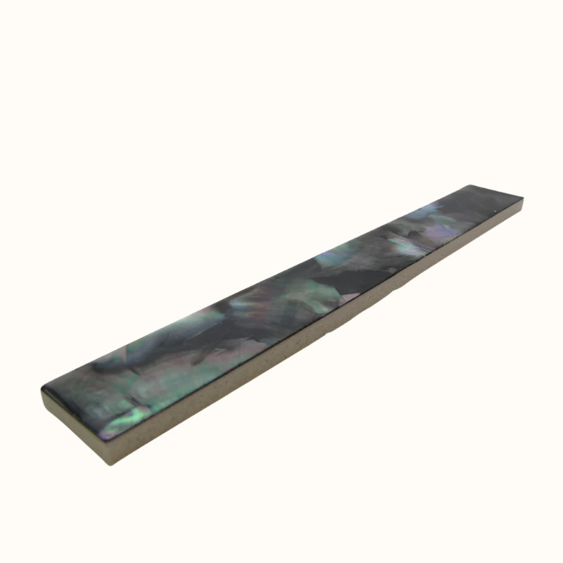 TBP25 - 200x25mm SHELL VENEER TILE BLACK MOTHER OF PEARL - OCEAN SHELL STUDIOS