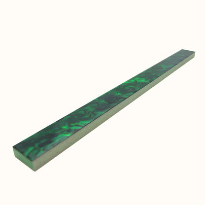 TG15 - 200x15mm SHELL VENEER TILE PAUA EMERALD GREEN - OCEAN SHELL STUDIOS