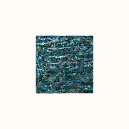 TP200 - 200x200mm SHELL VENEER TILE PAUA ALL NATURAL - OCEAN SHELL STUDIOS