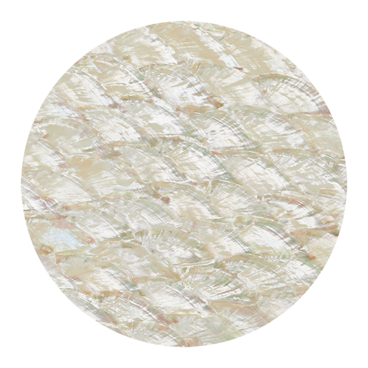 VCAN200 - RETAIL READY - SHELL VENEER COATED - ABALONE PEARL NATURAL - OCEAN SHELL STUDIOS