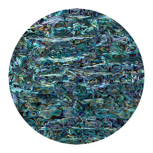 VCPN200 - RETAIL READY - SHELL VENEER COATED - NZ ABALONE PAUA NATURAL - OCEAN SHELL STUDIOS