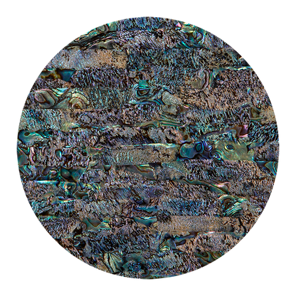 VCPOP200 - SHELL VENEER COATED - PAUA NATURAL OPAL - OCEAN SHELL STUDIOS